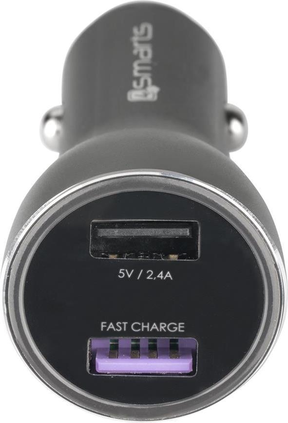 Бързо Зарядно за Кола, 4Smarts 12v Voltroad 7P Fast Charger/ Super Charger 30w, Сив (5)