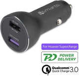 Бързо Зарядно за Кола, 4Smarts 12v Voltroad 7P Fast Charger/ Super Charger 30w, Сив