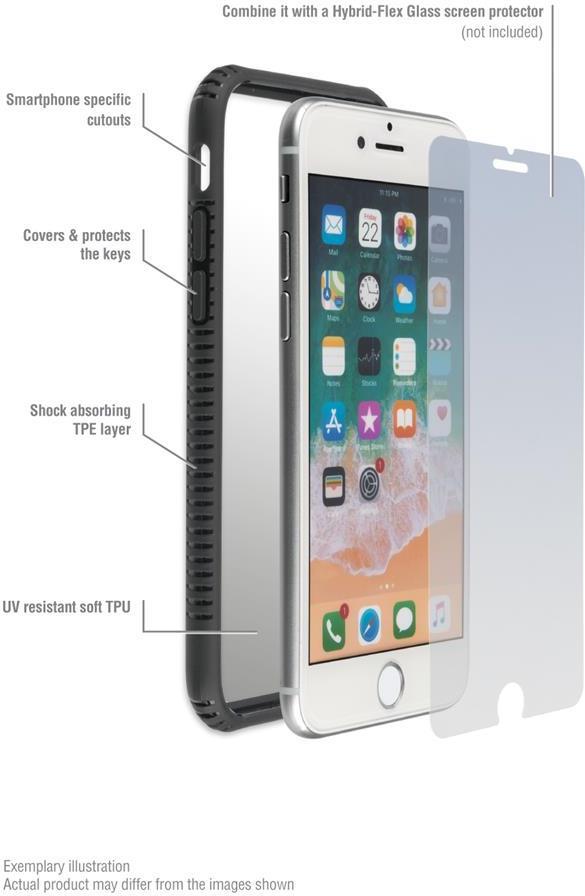Противоударен Хибриден Калъф за iPhone SE 2022/2020 8/7, 4Smarts Trendline Knox Case, Прозрачен (6)