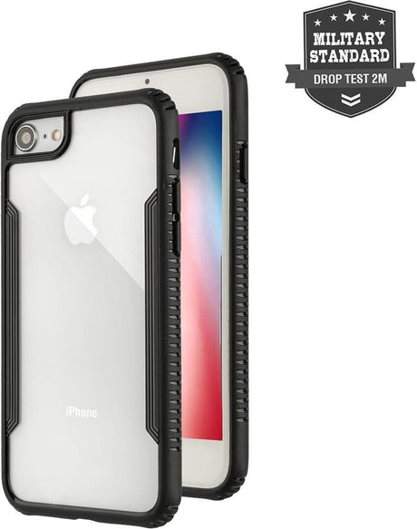 Противоударен Хибриден Калъф за iPhone SE 2022/2020 8/7, 4Smarts Trendline Knox Case, Прозрачен (5)