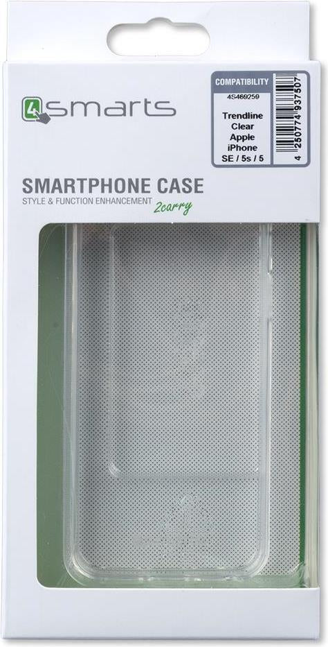 Противоударен Хибриден Калъф за iPhone SE/5s/5, 4Smarts Trendline Case, Прозрачен (5)