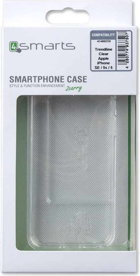 Противоударен Хибриден Калъф за iPhone SE/5s/5, 4Smarts Trendline Case, Прозрачен (5)