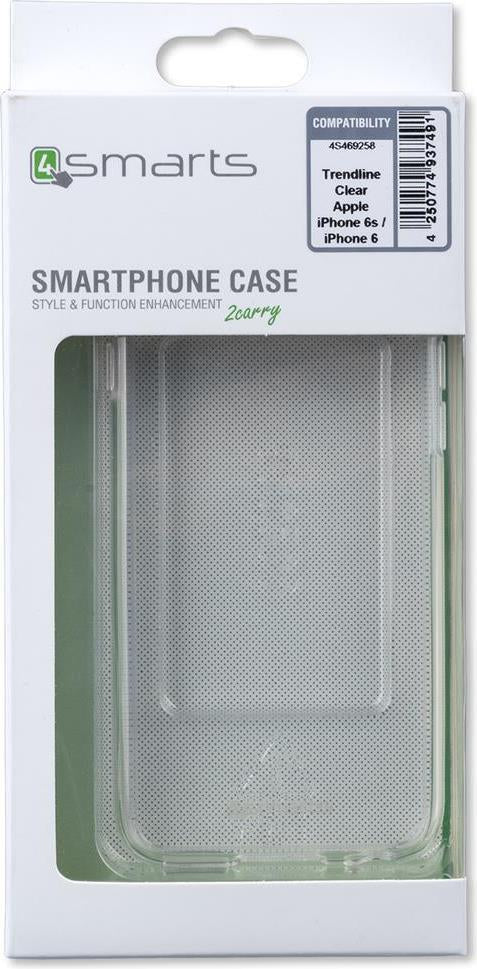 Противоударен Хибриден Калъф за iPhone 6/6s, 4Smarts Trendline Case, Прозрачен (5)