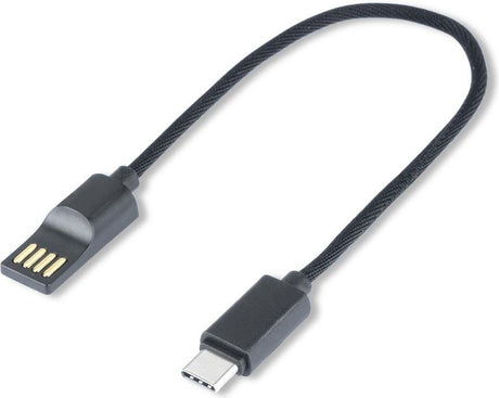 USB-C Кабел (къс), 4Smarts Capsula 0.2m, Черен (4)