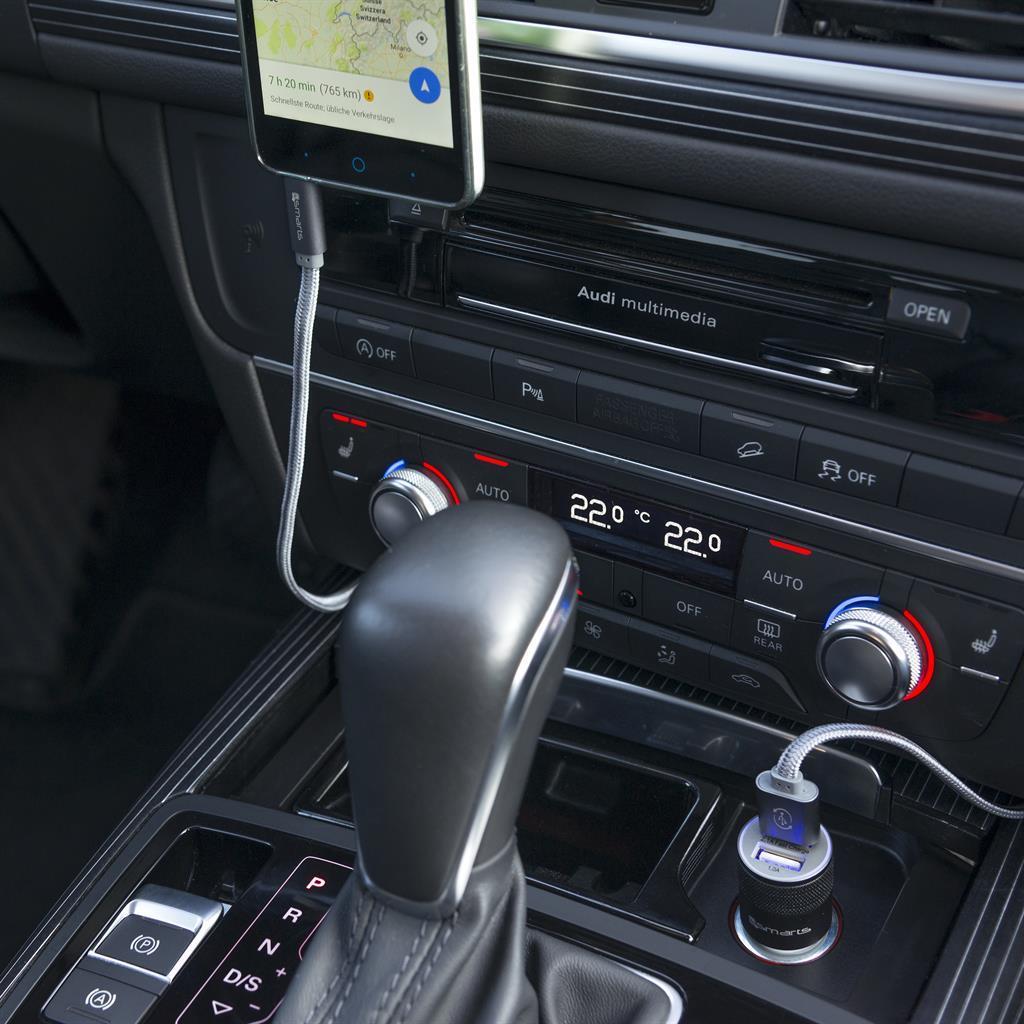 Зарядно за Кола, 4Smarts 12v Hybrid 3.1a, Сив (3)