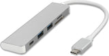 Хъб за Macbook и Лаптопи, 4Smarts Hub USB-C 5in1 to USB3.0/ Card Reader, Сив (2)