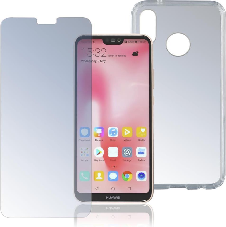Калъф 360° за Huawei P20 Lite, 4Smarts Premium Set Case, Прозрачен (2)