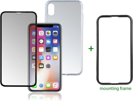 Калъф 360° за iPhone XS Max, 4Smarts Premium Set Case, Прозрачен (2)