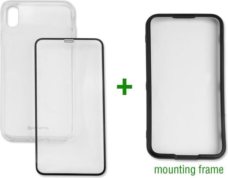 Калъф 360° за iPhone XS Max, 4Smarts Premium Set Case, Прозрачен (3)