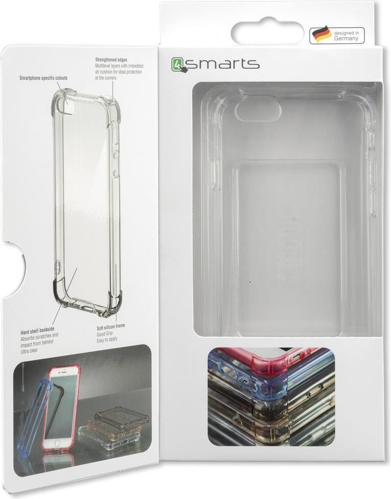 Противоударен Хибриден Калъф за iPhone 6/6s, 4Smarts Ibiza Case, Прозрачен (3)