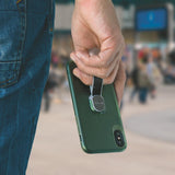 Калъф с Лента за Ръка за iPhone SE 2022/2020 8/7, 4Smarts Loop Guard Case, Черен (2)