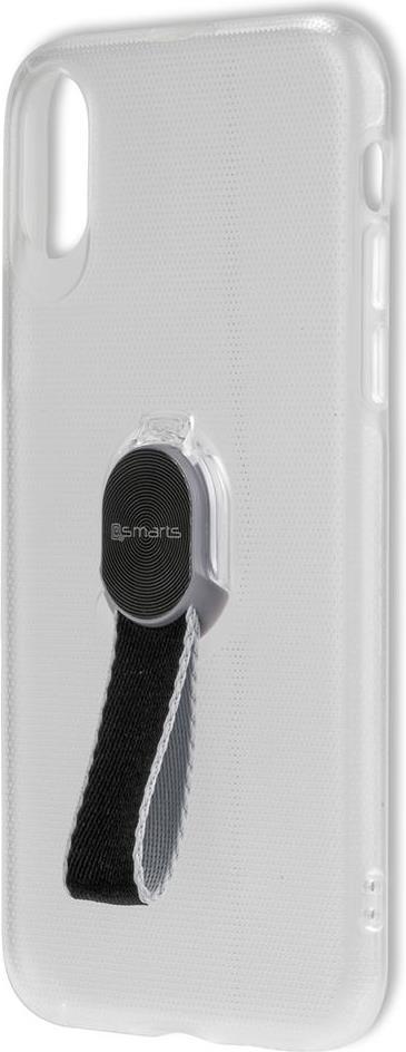 Калъф с Лента за Ръка за iPhone XS/X, 4Smarts Loop Guard Case, Прозрачен