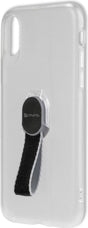 Калъф с Лента за Ръка за iPhone XS/X, 4Smarts Loop Guard Case, Прозрачен