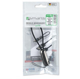 USB Кабел за iPhone и iPad (къс), 4Smarts (Lightning) Capsula 0.2m, Черен (5)