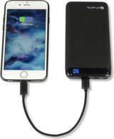 USB Кабел за iPhone и iPad (къс), 4Smarts (Lightning) Capsula 0.2m, Черен