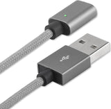 USB Кабел Магнитен, 4Smarts Gravitycord micro-USB & Lightning, Сив (7)
