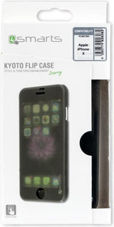 Активен Калъф за iPhone XS/X, 4Smarts Kyoto Book Case, Черен (6)