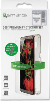 Калъф 360° за iPhone XS/X, 4Smarts Premium Set Case, Прозрачен