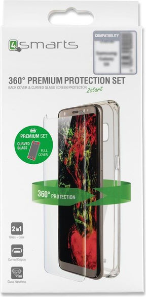 Калъф 360° за iPhone XS/X, 4Smarts Premium Set Case, Прозрачен