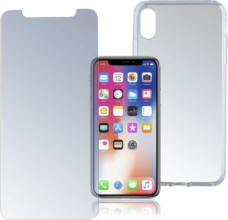 Калъф 360° за iPhone XS/X, 4Smarts Premium Set Case, Прозрачен (2)