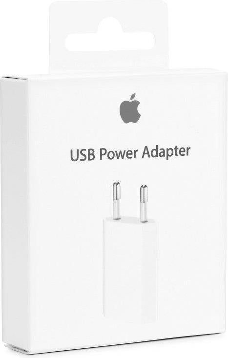 Оригинално Зарядно за iPhone, Apple 220v Charger 1a Md813/A1400, Бял