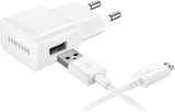 Оригинално Бързо Зарядно за Samsung S7, S6 220v Fast Charger & micro USB Ep-Ta20eweu, Бял (3)