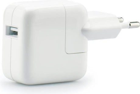 Оригинално Зарядно за iPad, Apple 220v Charger 2.4a Md836/A1401 12w, Бял (2)