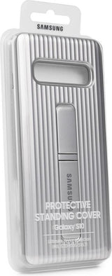 Оригинален Противоударен Калъф за Samsung S10 Protective Standing Cover Case Ef-Rg973cs, Сребрист (4)
