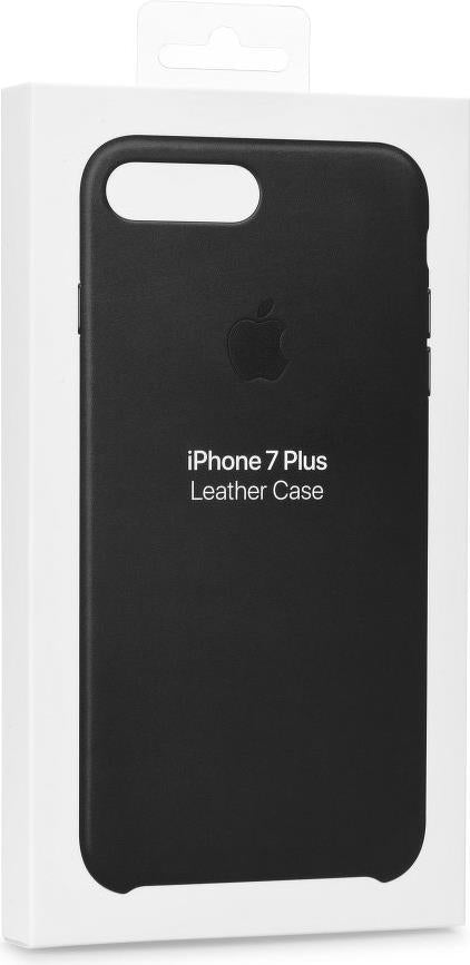 Оригинален Кожен Калъф за Apple iPhone 8/7 Plus, Leather Case, Черен (4)