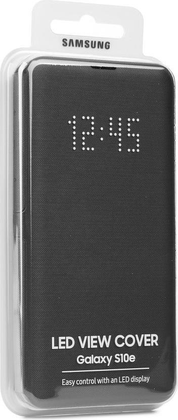 Оригинален Активен Калъф за Samsung S10e Led View Cover Book Case EF-NG970PBEGWW, Черен (3)