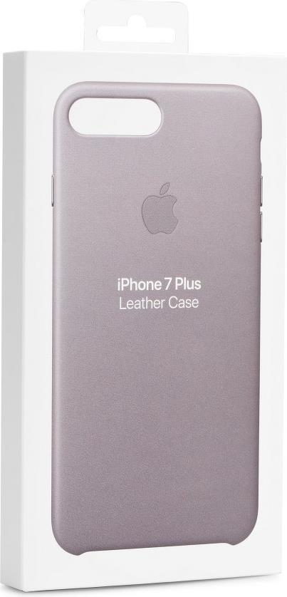 Оригинален Кожен Калъф за Apple iPhone 8/7 Plus, Leather Case Taupe, Кафяв (4)