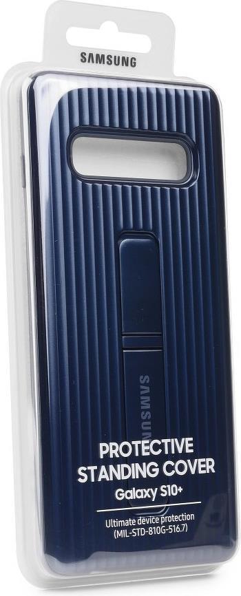 Оригинален Противоударен Калъф за Samsung S10 Plus Protective Standing Cover Case Ef-Rg975cb, Черен (3)