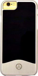 Луксозен Алуминиев Калъф за iPhone SE 2022/2020 8/7, Mercedes-Benz Aluminium Case, Черен/Сребрист (3)