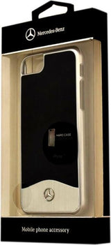 Луксозен Алуминиев Калъф за iPhone SE 2022/2020 8/7, Mercedes-Benz Aluminium Case, Черен/Сребрист (5)