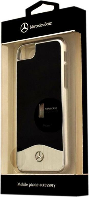 Луксозен Алуминиев Калъф за iPhone SE 2022/2020 8/7, Mercedes-Benz Aluminium Case, Черен/Сребрист (5)