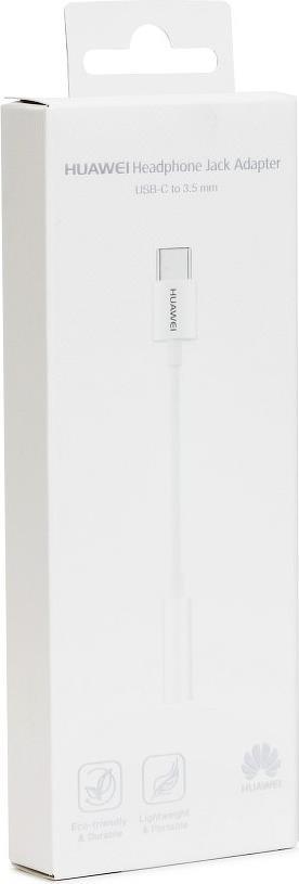 Оригинален Аудио Преход/Адаптер за Huawei USB-C to Aux 3.5mm CM20, Бял (4)