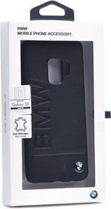 Луксозен Кожен Калъф за Samsung S9, BMW Leather Case, Черен (4)
