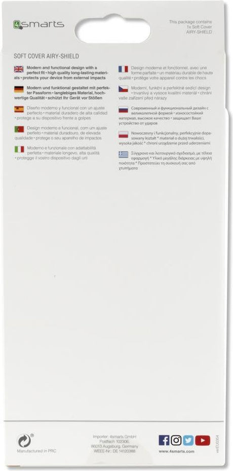 Противоударен Силиконов Калъф за Samsung S9 All, 4Smarts Airy-Shield Case, Черен (6)