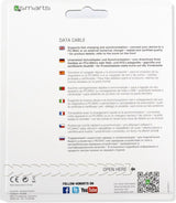 USB Кабел Ключодържател за iPhone и iPad (къс), 4Smarts Lightning Keyring 0.1m, Сив (4)