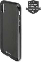Противоударен Силиконов Калъф за iPhone XS/X All, 4Smarts Airy-Shield Case, Черен