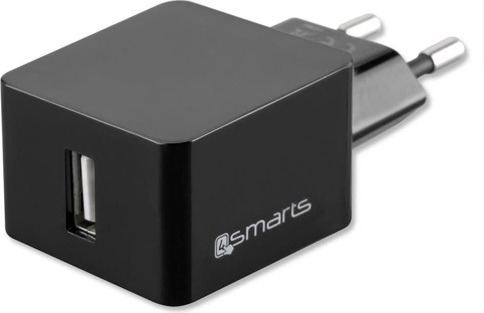 Зарядно за Телефон, 4Smarts 220v Voltplug 2.1a, Черен