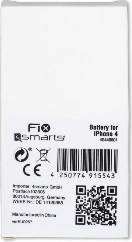 Батерия за iPhone 4, FIX4smarts Battery (3)
