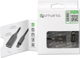 USB-C Кабел с Метална Оплетка, 4Smarts Ferrumcord 1m, Черен (3)