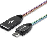 USB-C Кабел с Метална Оплетка, 4Smarts Ferrumcord 1m, Chameleon (2)