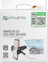 Стойка за Кола, 4Smarts Holder Snapclip 2.0, Черен (8)