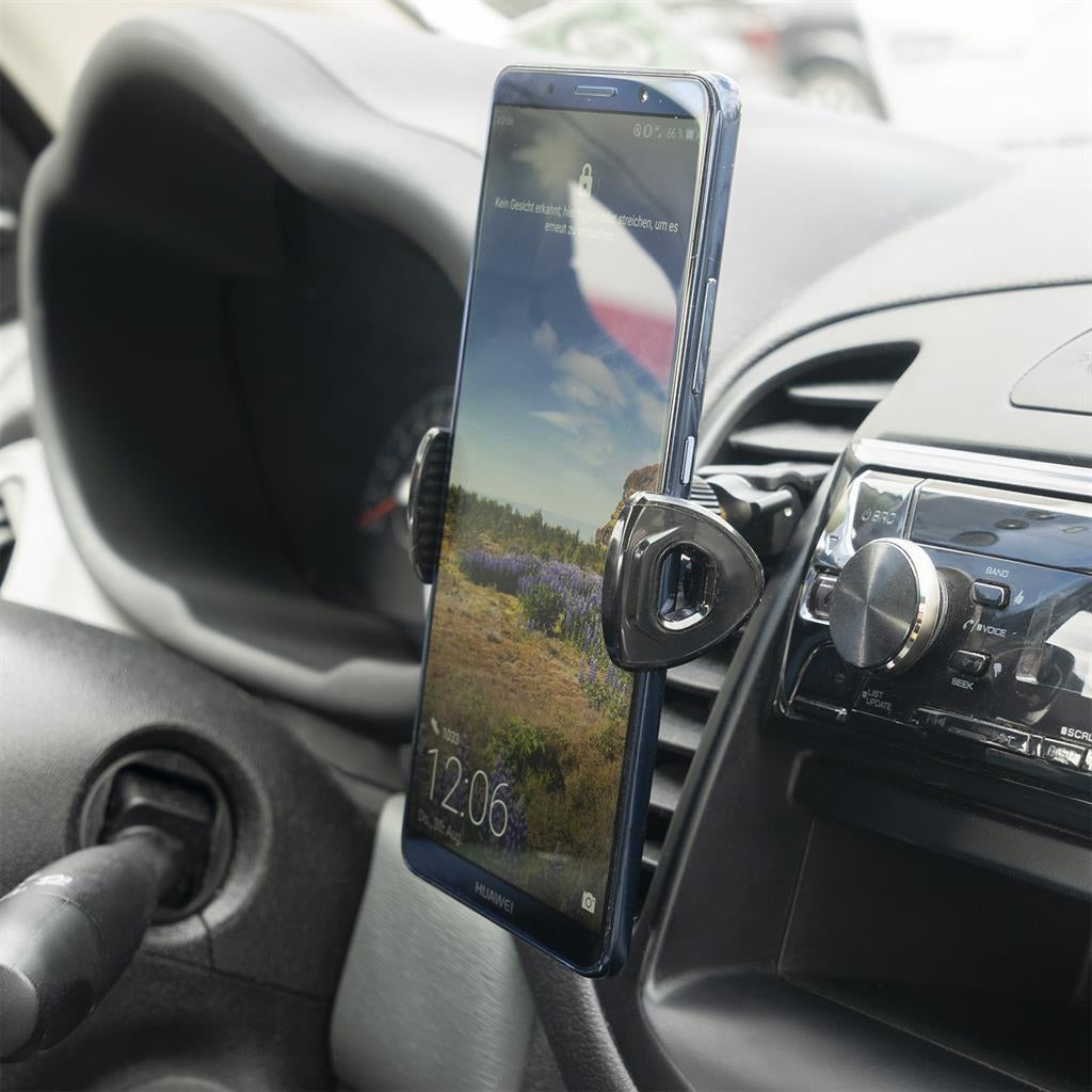 Стойка за Кола, 4Smarts Holder Snapclip 2.0, Черен (3)