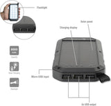 Външна Батерия с Прожектор Соларна, 4Smarts Power Bank TitanPack Solar 8000mAh, Черен (5)