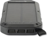 Външна Батерия с Прожектор Соларна, 4Smarts Power Bank TitanPack Solar 8000mAh, Черен (7)
