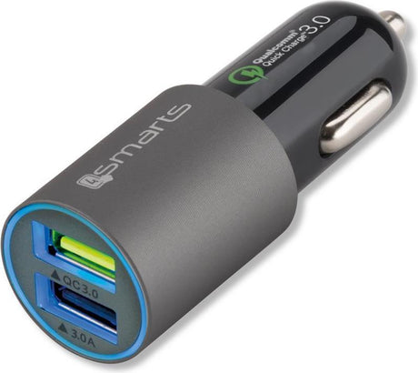 Подаръчен Комплект 5в1, 4Smarts SЕТ Charger/ Holder/ Cable/ Zipper, Черен (2)