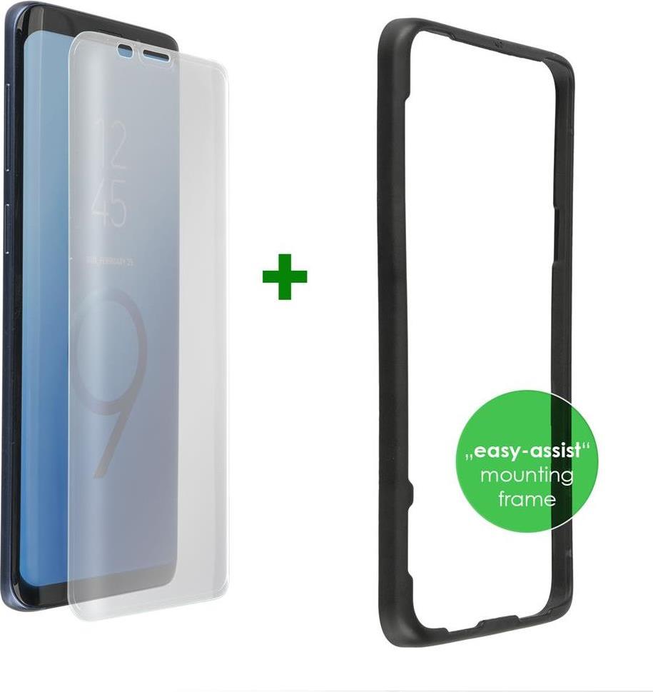 Извит Стъклен Протектор за Samsung S9 Plus, 4Smarts 3D Assyst Glass, Прозрачен (3)